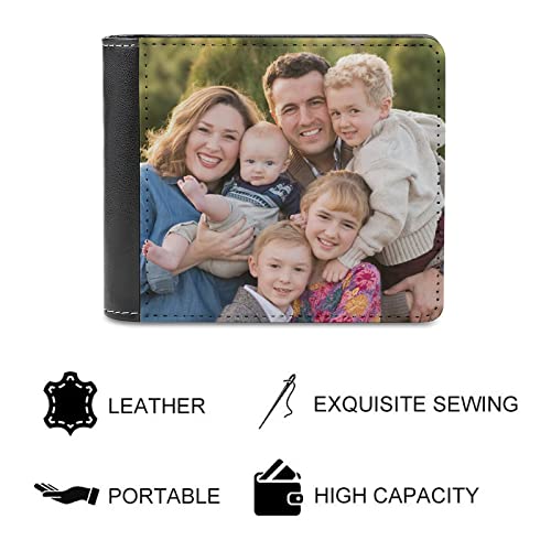 EAQ Personalized Wallet Custom Wallet for Men Leather Photo Wallet Double-Sided Print for Husband Dad Boyfriend2