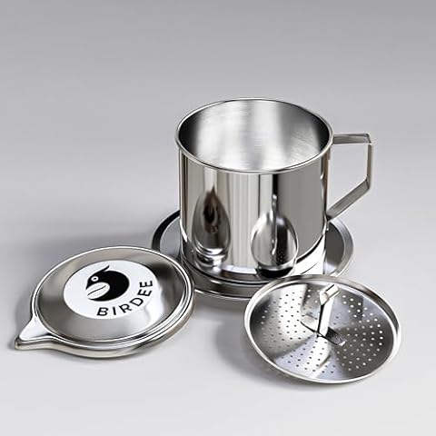 Birdee 12 oz Stainless Steel Coffee Dripper Cover