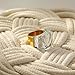Crystal Glass Stainless Steel Band Ring Gold-Tone Plated Fashion Exaggerated Cubic Zirconia Rings Women's Stunning Large Statement Rhinestone Bands Cocktail Party for Ladies Birthday (Clear,7)
