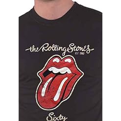 The Rolling Stones T Shirt Sixty Plastered Tongue Logo Nouveau Officiel Homme - Les Beatles, Paul McCartney, John Lennon, RIngo Starr, George Harrison The Rolling Stones T Shirt Sixty Plastered Tongue Logo Nouveau Officiel Homme – Image 3