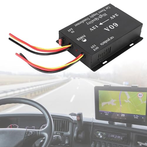 Réducteur de tension 24V à 12V 60A puissance sonore auto