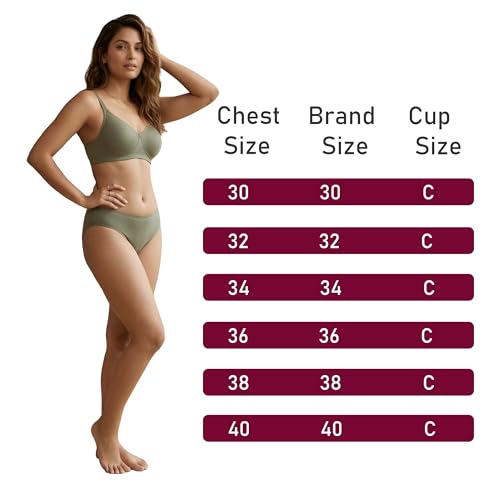 Image of Women's Pure Cotton Blend Lightly Padded Bra (Pack of 3) | Full Coverage Wirefree T-Shirt Bra | Soft Breathable Everyday Bra | Adjustable Straps | Comfortable Multicolor Bra