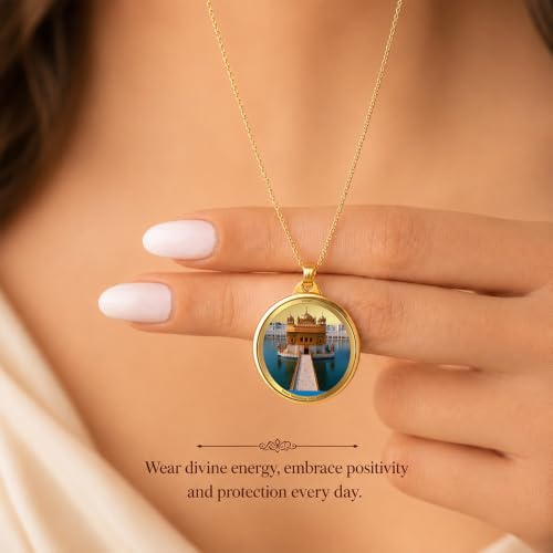 Image of DIVINITI 24K Gold Plated Double-Sided Religious Pendant with Premium Gift Box, Spiritual Locket for Men & Women, Devotional Jewellery for Gifting & Everyday Wear