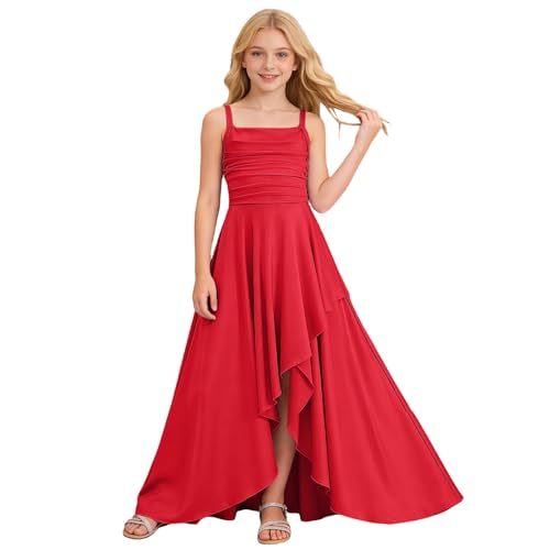 Vestido de fiesta para niñas con escote palabra de honor y vuelo