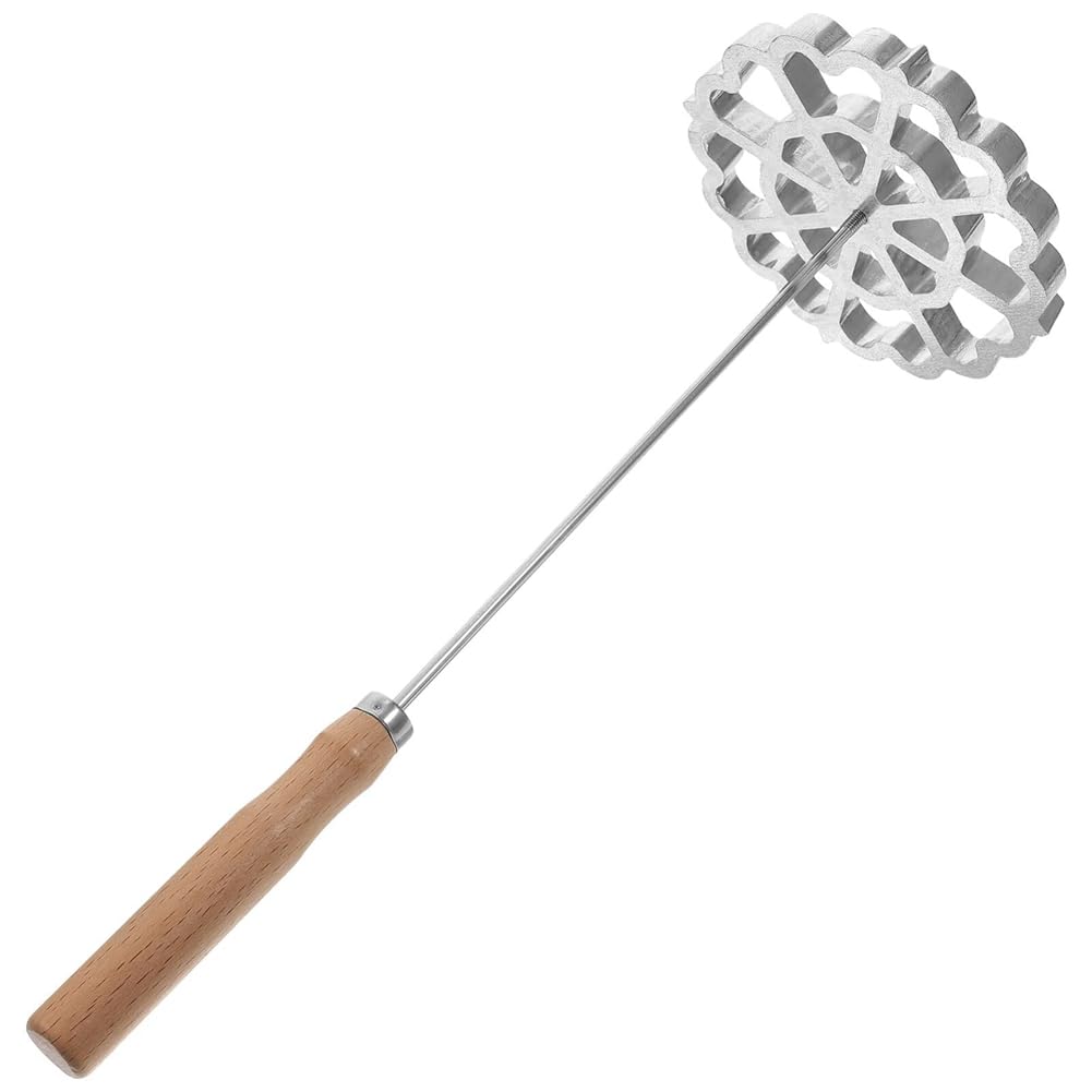 Jrifedptry Bunuelos Mold Aluminum Waffle Mold Swedish Rosette Maker Timbale Rosettes Cookie Mold With Handle