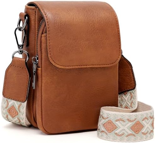 GEMIU Small Crossbody Bags for Women, Vegan Leather Cell Phone Purse with RFID Blocking Wallet and Card Slots