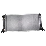 TRQ Radiator w/Aluminum Core for HEAVY DUTY TOW PACKAGE ONLY Compatible with 16-18 Chevrolet Silverado 1500 5.3L 6.2L GMC Sierra 1500 5.3L 6.2L 18-20 Tahoe WITH HEAVY DUTY TOW PACKAGE