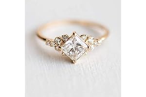 Exclusive Morganite Ring: A Square of Elegance and Beauty