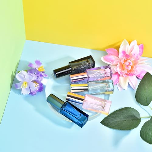 Travel Perfume Atomizer Refillable, 3 Pcs 5ML/0.17oz Mini Spray Bottles Fine Mist Cologne Travel Bottle Glass Perfume Bottles Empty Travel Size Perfume Refill Bottle3