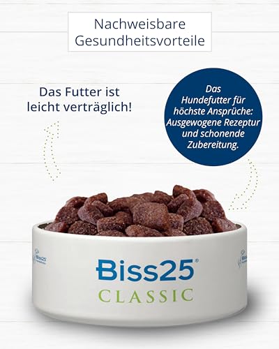 BISS25 Classic – Premium Hundefutter 15 kg – Vollnahrung mit Geflügel, Rind & Fisch – Für alle Rassen – Ohne künstliche Zusatzstoffe