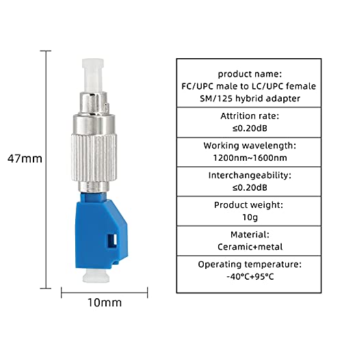 Image of 5KM-30KM Visual Fault Locator 2.5mm Interface Suitable for SC /FC /ST Interface with FC Male LC Female can use LC Interface（Visual Fault locator20KM）