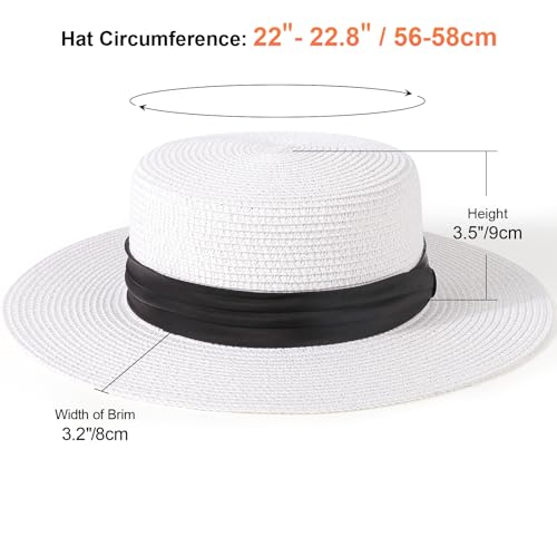 Sombrero Panamá de paja para mujer tamaño M miniatura 5