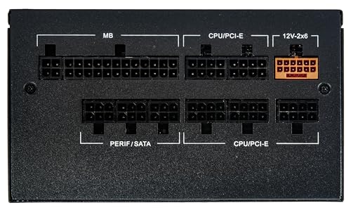 Image of Rosewill VMG 1000W 80+ Gold, ATX 3.0 & 3.1 Compatible, Full Modular Low-Noise Power Supply, PCIe 5.1 12V-2x6 Connector, 100% Japanese Electrolytic Capacitor, 120mm FDB Silent Fan - 5 Year Warranty