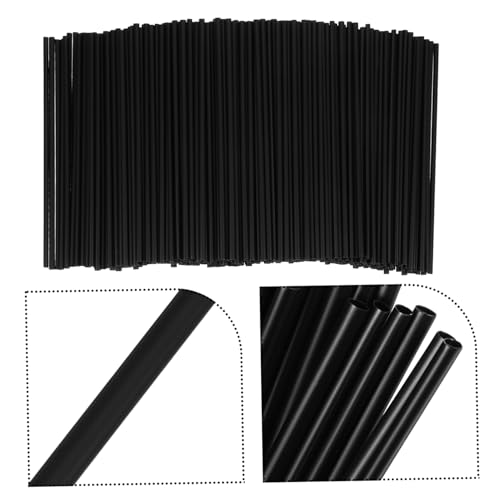Didiseaon 1000 pitillos de cóctel desechables negros miniatura 7