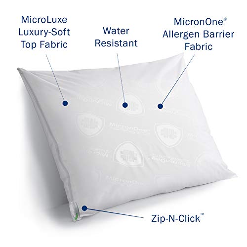 Clean Rest Premium WaterResistant, Allergy and Bed Bug Blocking Pillow Encasement, Standard