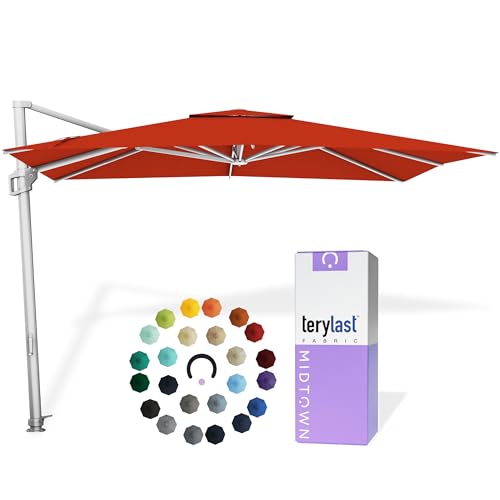 Image of Midtown Umbrellas Grande Square - 9 x 9 Ft Cantilever Umbrella