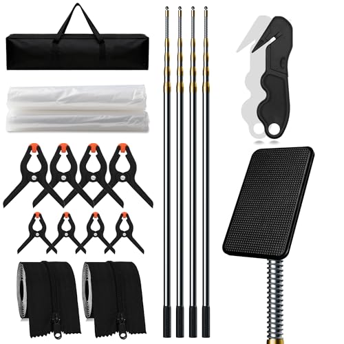 MAYOKEN 13-16FT Dust Barrier Poles (4 Pack)