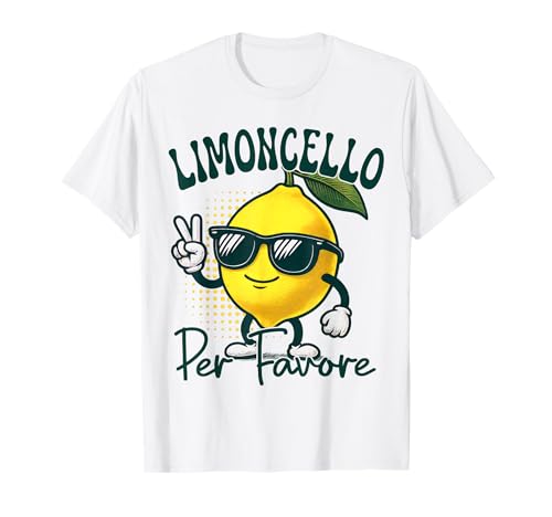 Limoncello Per Favore Funny Lemon Italian Women Cute Fruit Camiseta