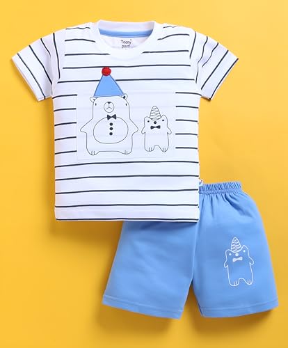 Image of Tonyport Boys Printed T-Shirt & Shorts
