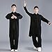 Tai Chi Uniform Training Clothes Kung Fu Clothing Wushu Suit Qi Gong Martial Arts Clothing Wing Chun Shaolin Kung Fu Clothing Unisex,A-S (B M)