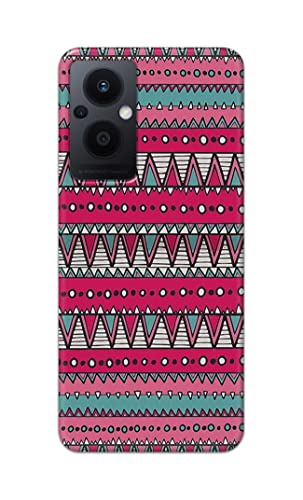 Image of Printed Hard Back Cover Case for Oppo F21 Pro 5G | Oppo F21s Pro 5G | Oppo Reno 7Z 5G Back Cover (Geometric Vintage Pattern) -1803