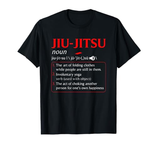 Divertido Jiu Jitsu Definición Brazilian BJJ MMA Fighter Camiseta