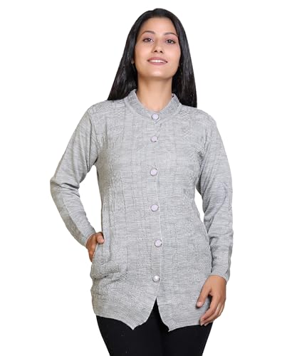 Image of Grand Line Winter wear Acrylic Lady Cardigan /Sweater for Casual and Evening outings