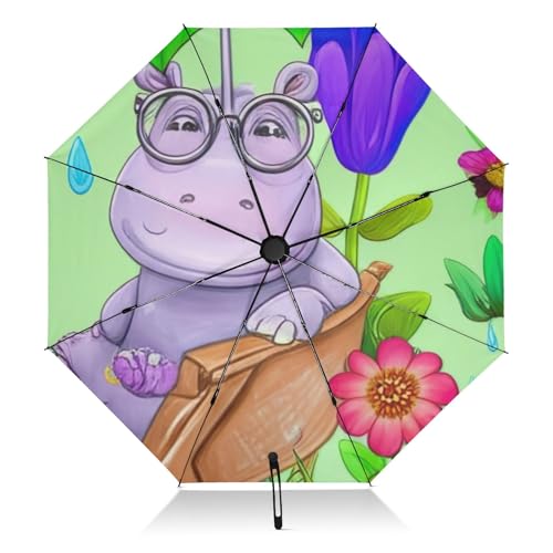 Parapluie de voyage anti retournement pour sac à main parapluie vert compact
