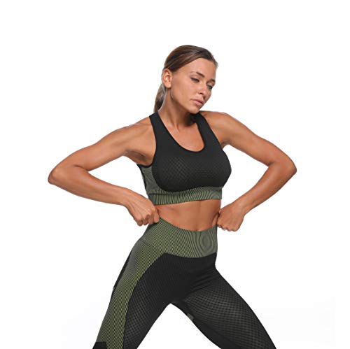 image for YZMJAFU Women's Tracksuit Workout Outfits - Seamless High Waist Leggin