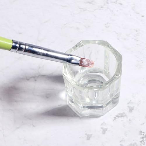 Set 4 piezas cuencos de vidrio para polvo de uñas miniatura 4
