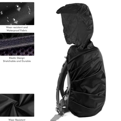 Image of Storite Backpack Rain Cover Waterproof, Hood Version 5Pack | 30L-35L Capacity, For Travel Bags