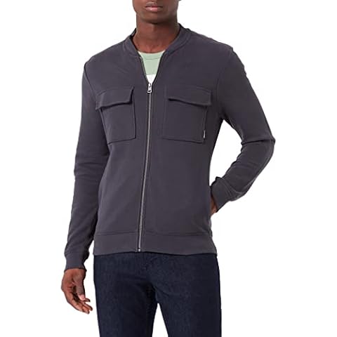 TOM TAILOR Denim Men's 1032772 Sweat Jacket, 29476-Coal Grey, XL Cover