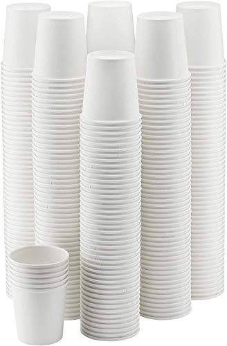 Image of NYHI 300 Pack 12 oz White Disposable Paper Coffee Cups Hot Cold Beverage Drinking Cup for Water Juice Espresso Tea Ideal for Water Coolers Party