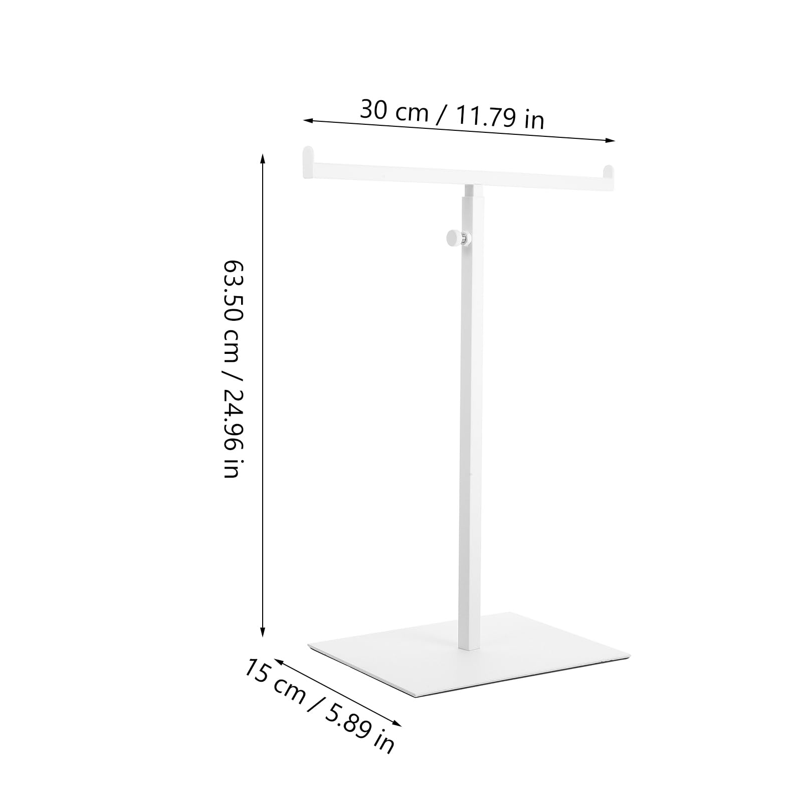 Expositor de Corbatas y Bufandas Soporte para Sombrero de Peluca para mostrador Soporte de exhibición de Bolsos Ajustable Percha monederos estantes de exhibición Estante del Bolso