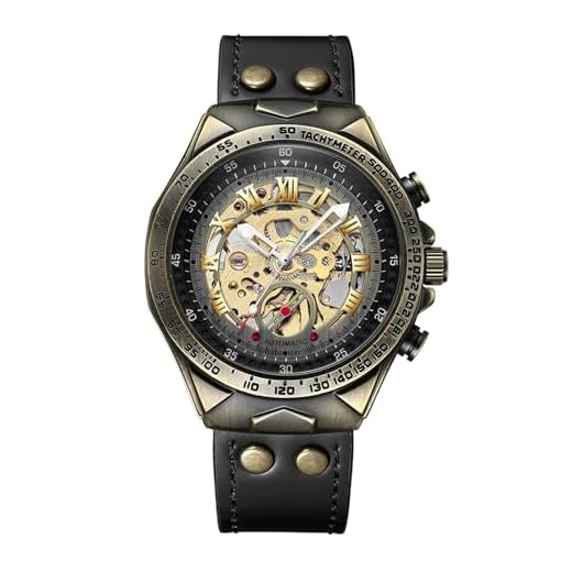 JewelryWe Relógios automáticos masculinos: relógio de pulso à prova d'água de 36 horas de reserva de energia mecânica com algarismos romanos esqueleto vintage de couro genuíno 3ATM à prova d'água