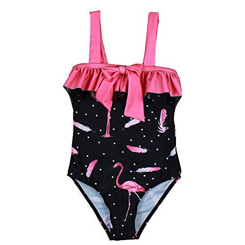 SXSHUN Traje de Baño Niña Estampado de Flamenco Bañador Una Pieza para...