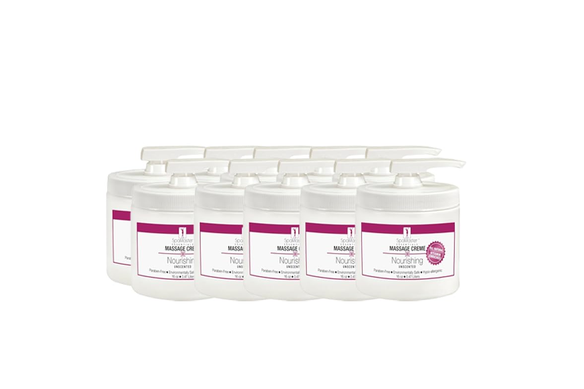 Master Massage Spamaster Unscented 16 Oz Massage Cream X10
