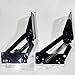 YIDELAI - Spring Hinge (2 Pair) 90 Degree Folding Lifting Bracket, Sofa Bed Hinge, Suitable for Cabinet Doors, Furniture Storage Boxes (black2)