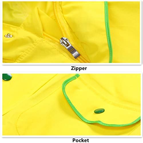 Poncho pour Enfants 3-9Years Jumpersuit Imperméable De l'enfant Imperméable Imperméable Imperméable À Capuche d'une Pièce Imperméable Poisson-Pluie Bébé
