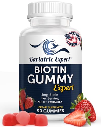Bariatric Expert Biotin Vitamin – Fast-Melting Dietary Supplement for Adults Post Bariatric Surgery, 90 Count Bariatric Expert Biotin Vitamin – Fast-Melting Dietary Supplement for Adults Post Bariatric Surgery, 90 Count