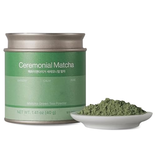 Magpie&amp;Tiger Ceremonial Matcha, Authentic Korean Matcha, First Harvest, Pure &amp; Unsweetened (40g / 26 Servings)