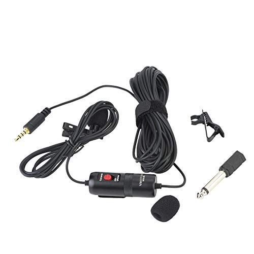 Micro-Cravate de Qualité Professionnelle, Microphone à Condensateur Omnidirectionnel à Pince-Cravate pour Smartphone et Appareil Photo Reflex Numérique Cover