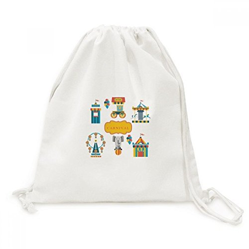 Toile Drawstring Backpack pratique | Sac cordon grand volume voyage shopping