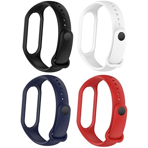 Hesheng Compatible with Xiaomi Mi Band 7 Band ,Colourful Silicone Wristbands Replacement Bracelet for Xiaomi Mi band 6/Mi Band 5 Smartwatch Mens Women Cover