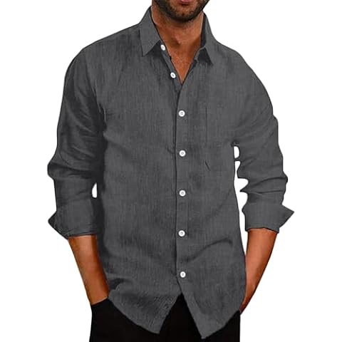 Chemise Décontractée COOFANDY en Lin Cover