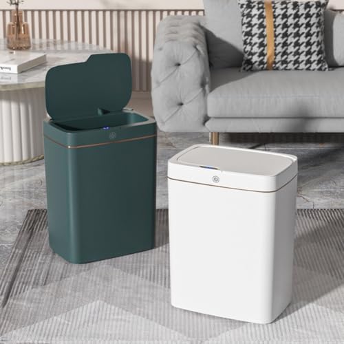 Cubo de basura para grietas con sensor que elimina tocar tapas sucias 6