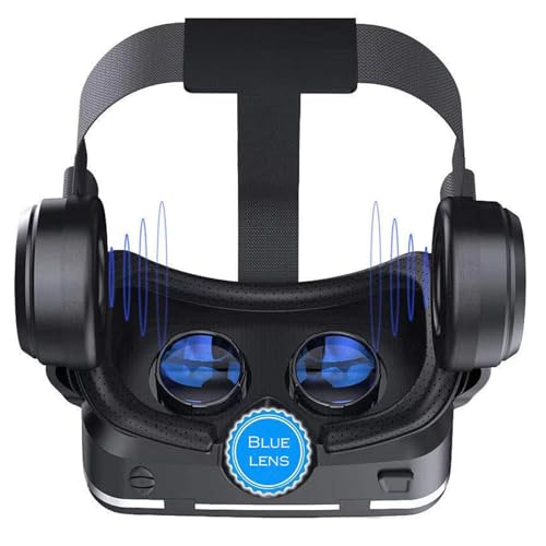 Image of BG21 VR Headset Virtual Reality Glasses with Stereo Headphones 3D Glasses Helmets Support 4.7-6.0 inch Large Screen Smartphone with Controller
