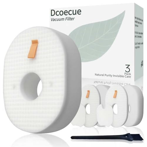 3Pack Dcoecue Replacement Vacuum Filters for Shark Rocket HV300, HV301,