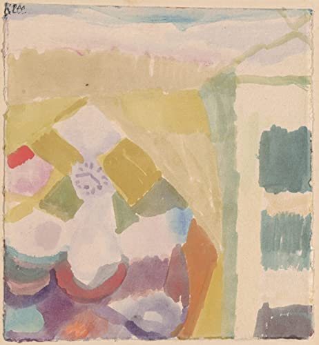 Toile Paul Klee horloge tableau abstrait 60x90cm pour salon