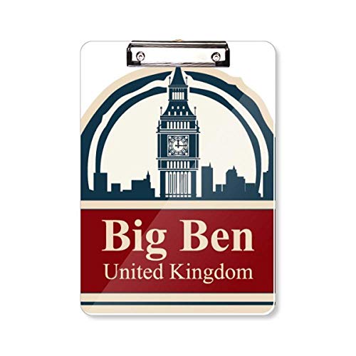 Porte-bloc A4 London Big Ben idéal pour organiser vos notes de voyage